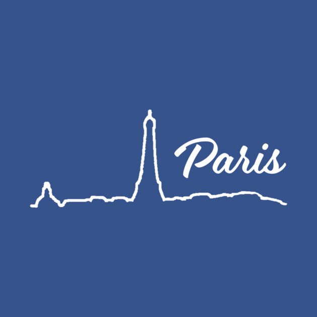 Paris Minimalist Line Art Cityscape by DonWillisJrArt