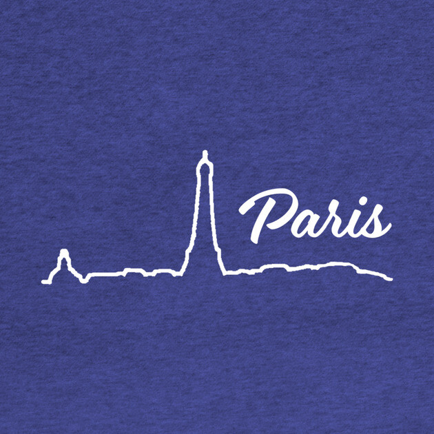 Paris Minimalist Line Art Cityscape by DonWillisJrArt