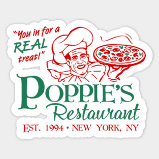 Poppie's Restaurant - Seinfeld Sticker