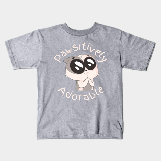 Pawsitively Adorable Kids T-Shirt by Creatifly Graphic Tees