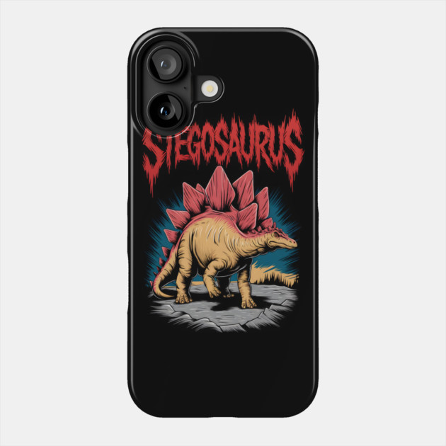 Stegosaurus Dinosaur Phone Case by animegirlnft