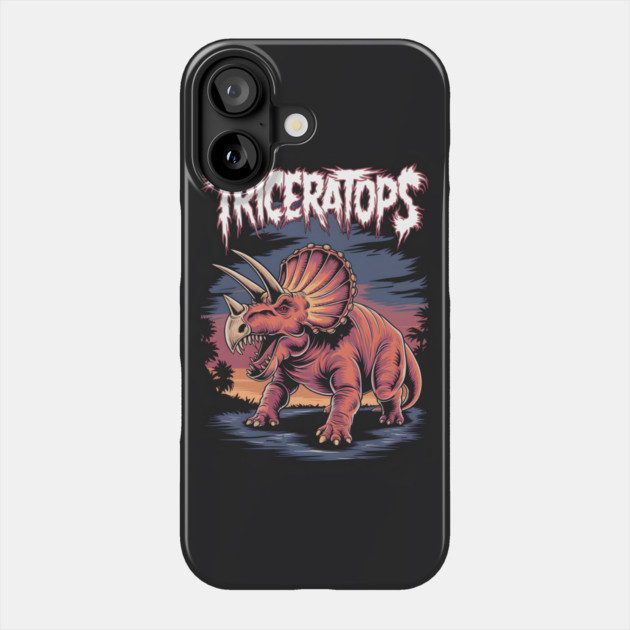 Triceratops Dinosaur Phone Case by animegirlnft