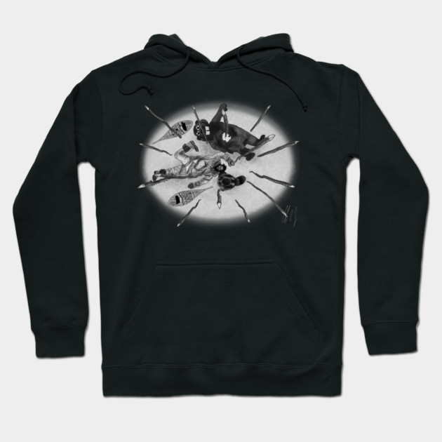 Hundreds of Beavers: The Spike Pit Hoodie by 51Deesigns