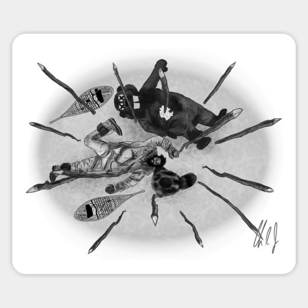 Hundreds of Beavers: The Spike Pit Magnet by 51Deesigns