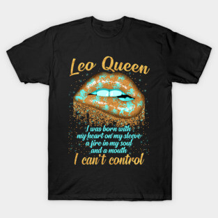 Leo Queen Zodiac Sign Graphic Art Jul Aug Birthday T-Shirt