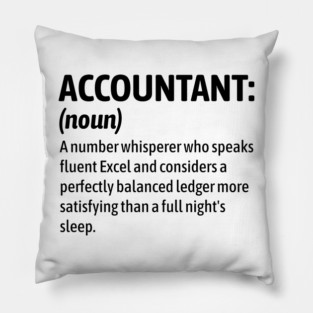 Financial Therapist for Businesses – Witty Accounting Humor Pillow