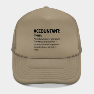Financial Therapist for Businesses – Witty Accounting Humor Hat