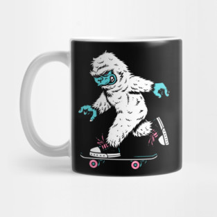 Skateboarding Yeti Mug
