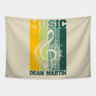 Dean Martin | Vintage Musical Note Tapestry