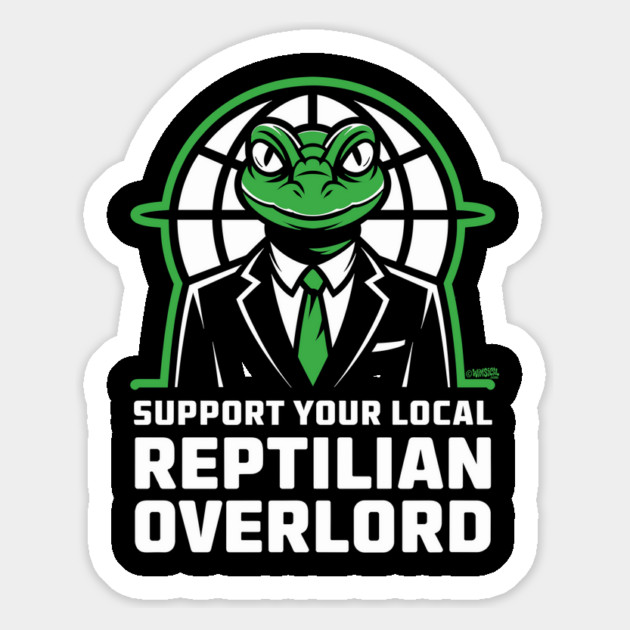 Reptilian Overload Magnet by Cosmo Gazoo
