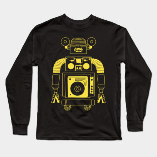 Robot Light LInework Long Sleeve T-Shirt