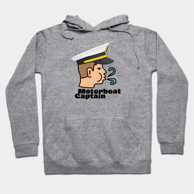 Motorboat Captain Hoodie by Low Life Shirts