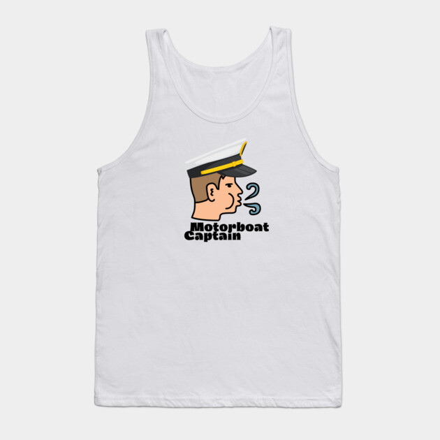 Motorboat Captain Tank Top by Low Life Shirts