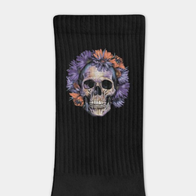 Floral Skull: Beauty and Darkness in Harmony by Steve