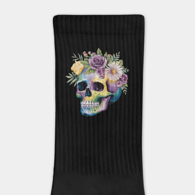 Floral Skull: Beauty and Darkness in Harmony by Steve