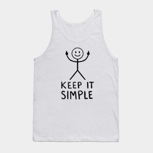 Middle finger stick figure Tank Top
