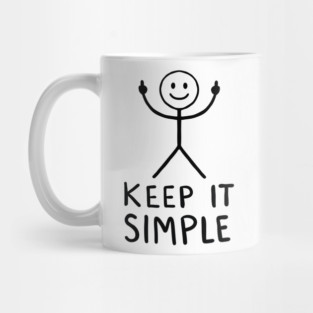Middle finger stick figure Mug