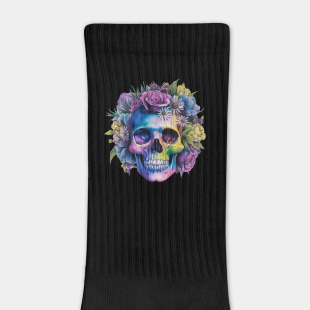 Floral Skull: Beauty and Darkness in Harmony by Steve