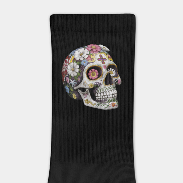 Floral Skull: Beauty and Darkness in Harmony by Steve