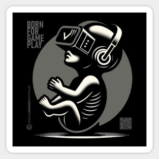 Born for Gameplay (Black) | UndoSisyphus™ Gaming Collection Sticker