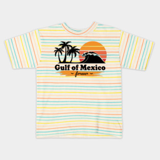 Gulf-of-Mexico-Retro-Vintage-Beach Kids T-Shirt