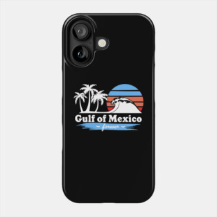 Gulf of Mexico forever Retro Vintage Beach Sunset Phone Case