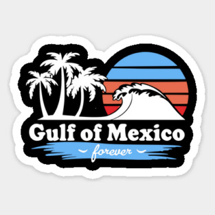 Gulf of Mexico forever Retro Vintage Beach Sunset Magnet