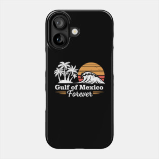 Gulf-of-Mexico-forever-Retro-Vintage-Beach-Sunset Phone Case