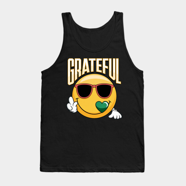 Grateful  - Inspirational Faith & Thankfulness Tank Top by Rox