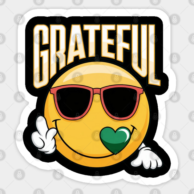 Grateful  - Inspirational Faith & Thankfulness Sticker by Rox