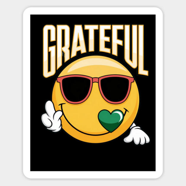 Grateful  - Inspirational Faith & Thankfulness Magnet by Rox