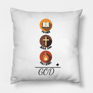 Father Son Holy Spirit – Christian Trinity Pillow