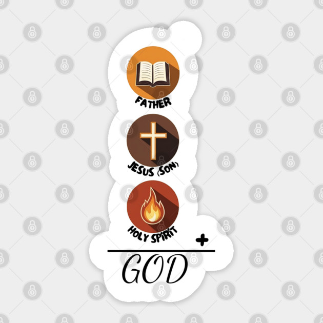 Father Son Holy Spirit – Christian Trinity Sticker by Rox