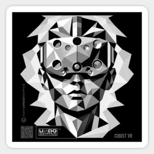 Cubist VR (Black) | UndoSisyphus™ Gaming Collection Magnet