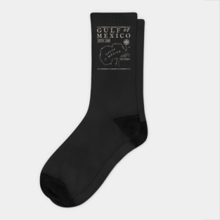 Gulf of Mexico 1550 Historic Map Socks