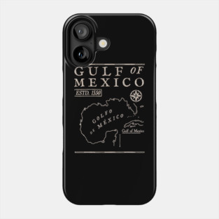 Gulf of Mexico 1550 Historic Map Phone Case