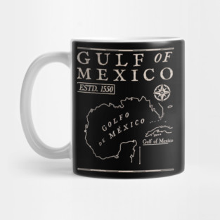 Gulf of Mexico 1550 Historic Map Mug