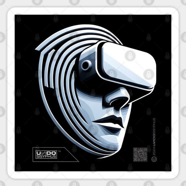 VR mask (Black) | UndoSisyphus™ Gaming Collection Sticker by UndoSisyphus