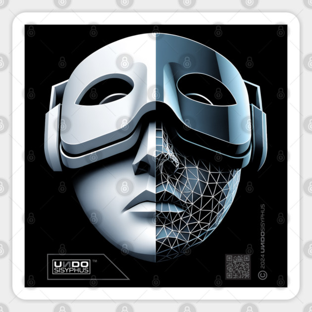 VRmask2 (Black) | UndoSisyphus™ Gaming Collection Sticker by UndoSisyphus