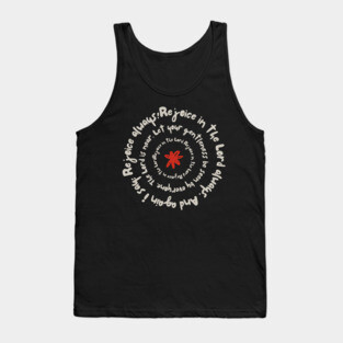 Rejoice in the Lord Always - Christian Inspiration Tank Top