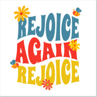 Rejoice Again, Rejoice - Inspirational Bible Verse Posters and Art