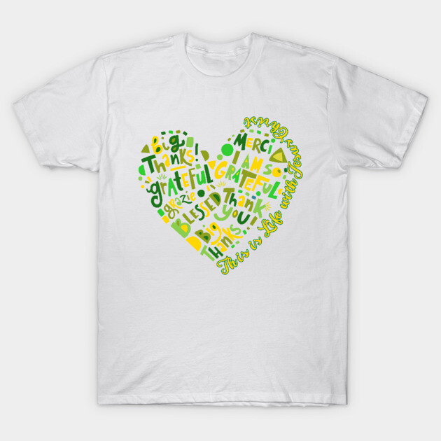 This is Life with Jesus Christ - Christian Heart T-Shirt by Rox