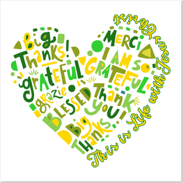 This is Life with Jesus Christ - Christian Heart Wall Art by Rox