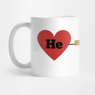 He, Me - Divine Love and Sacrifice Mug