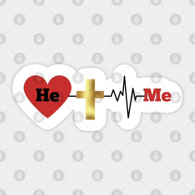 He, Me - Divine Love and Sacrifice Sticker by Rox