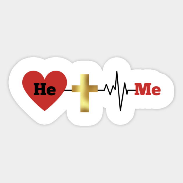 He, Me - Divine Love and Sacrifice Magnet by Rox