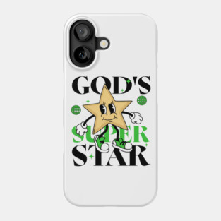 God's Super Star - Inspirational Star Graphic Phone Case
