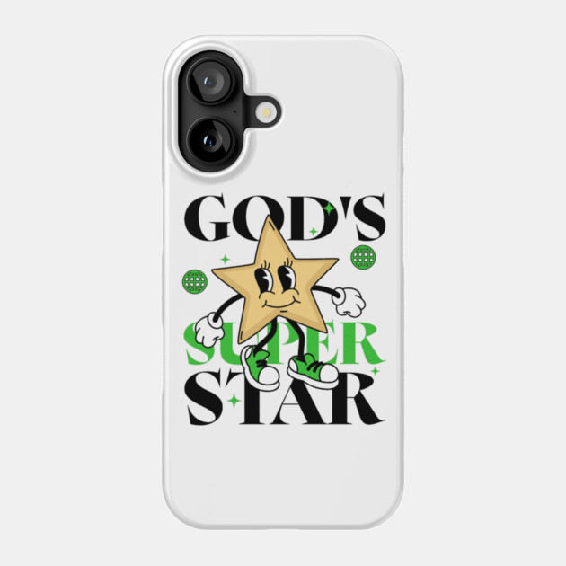 God's Super Star - Inspirational Star Graphic Phone Case by Rox