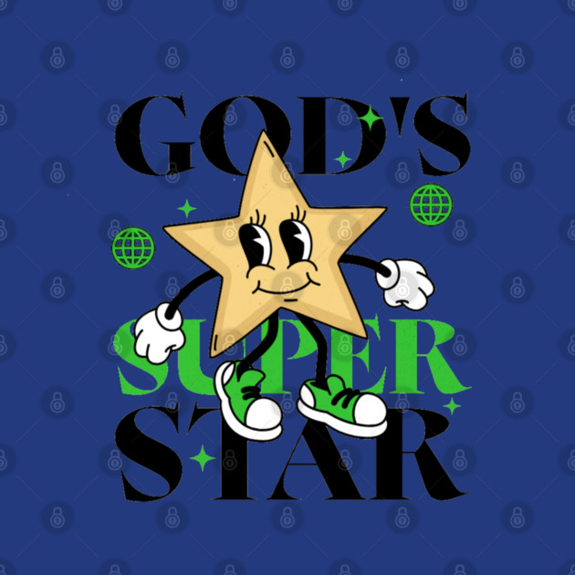 God's Super Star - Inspirational Star Graphic by Rox