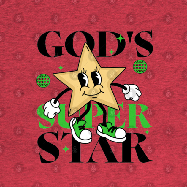 God's Super Star - Inspirational Star Graphic by Rox